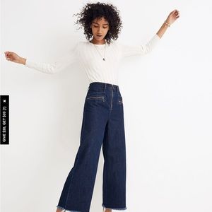 MADEWELL x Karen Walker® Blazar Zip Wide-Leg Jeans Sz 31